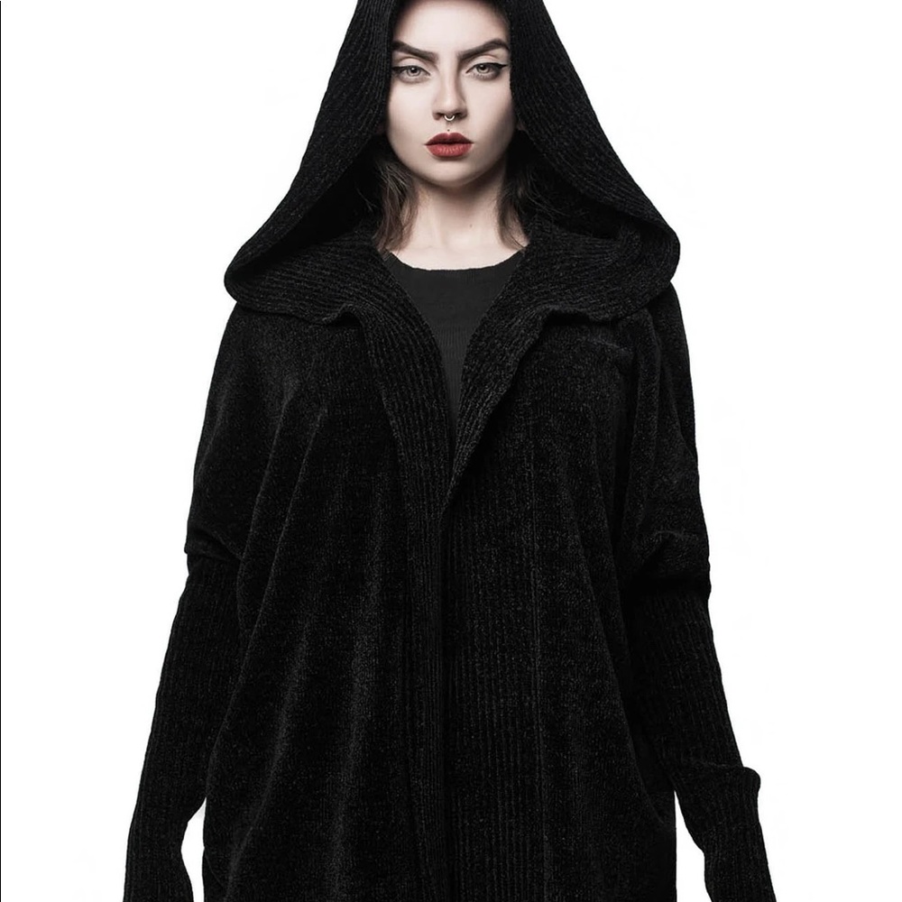 Killstar “envelope me” cocoon cardigan
